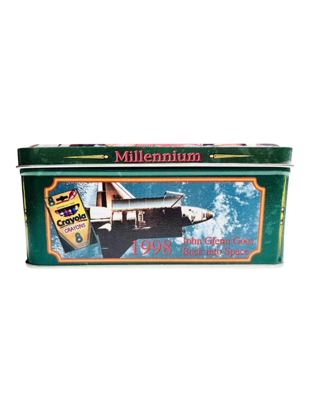 Crayola's Millennium Collector Tin With 64 Crayons And Sharpener, New, USA